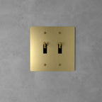 Wall Toggle Switch Solid Brass Panel Multiple Finishes