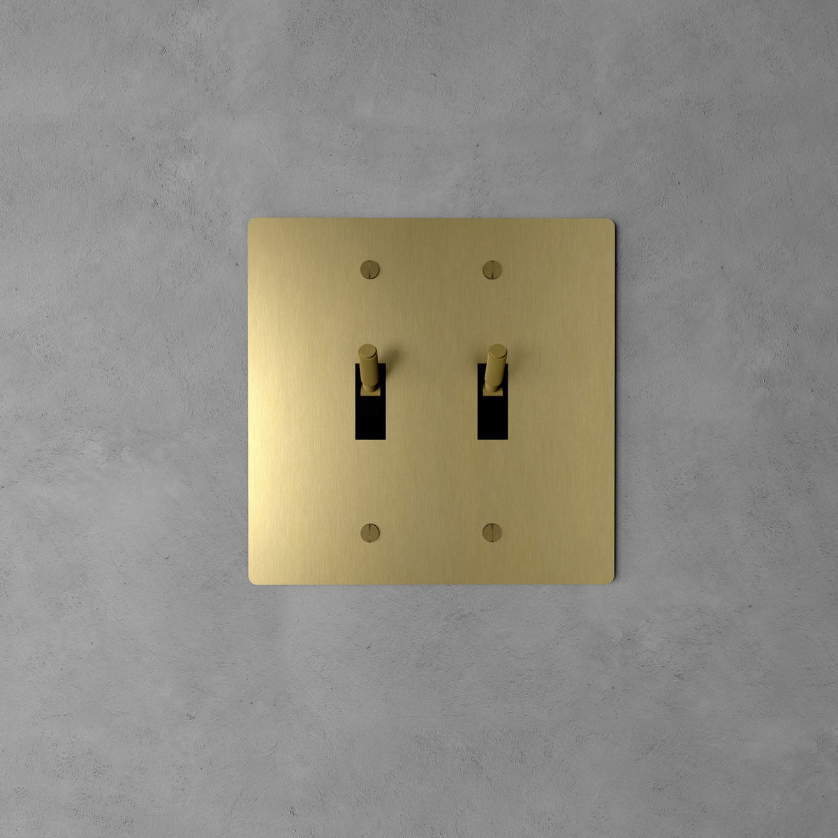 Wall Toggle Switch Solid Brass Panel Multiple Finishes