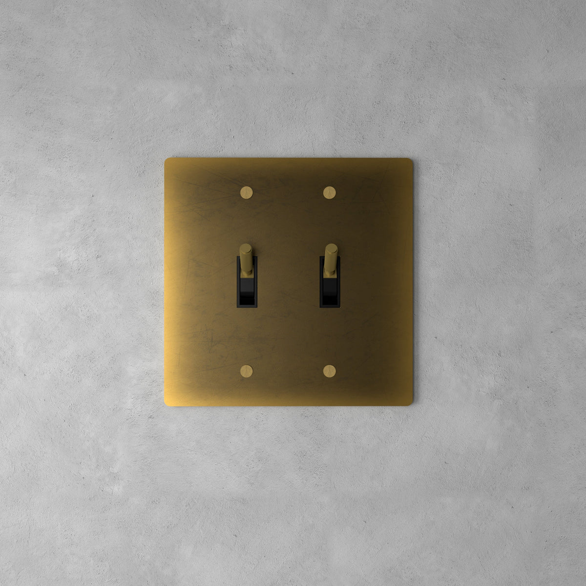 Wall Toggle Switch Solid Brass Panel Multiple Finishes
