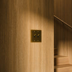 Wall Toggle Switch Solid Brass Panel Multiple Finishes