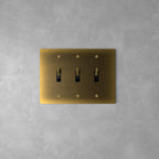 Wall Toggle Switch Solid Brass Panel Multiple Finishes
