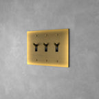 Wall Toggle Switch Solid Brass Panel Multiple Finishes