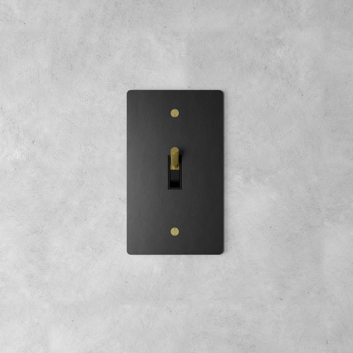 Wall Toggle Switch Solid Brass Panel Multiple Finishes