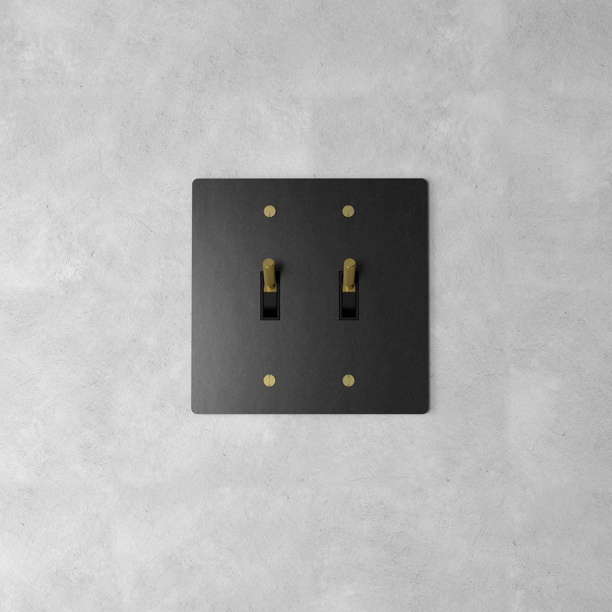 Wall Toggle Switch Solid Brass Panel Multiple Finishes