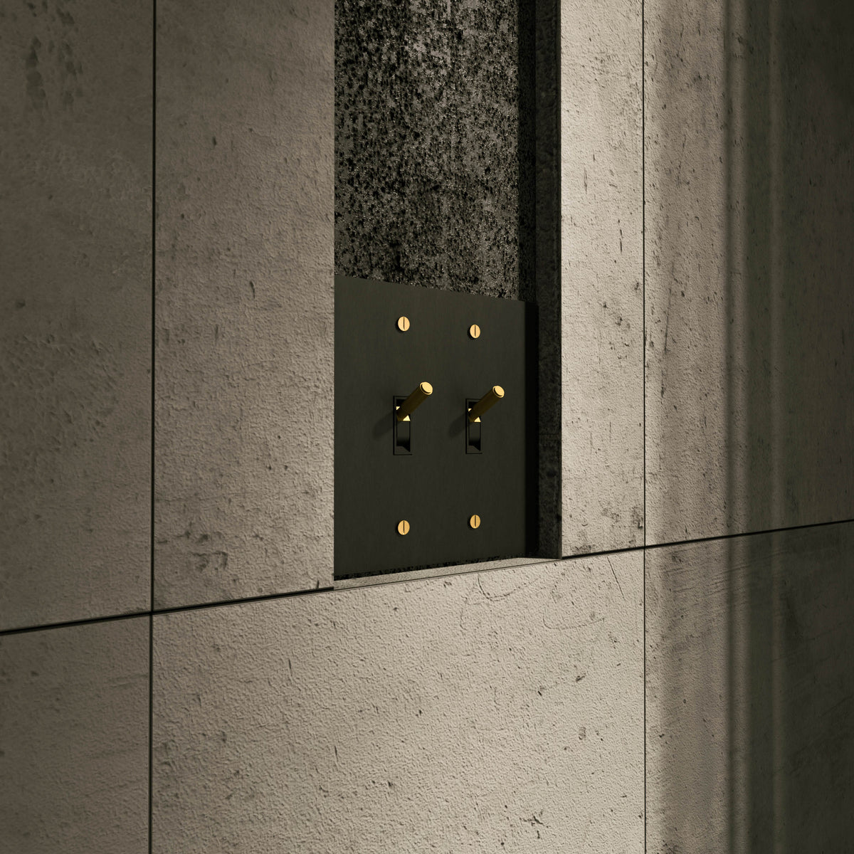Wall Toggle Switch Solid Brass Panel Multiple Finishes