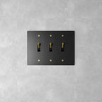 Wall Toggle Switch Solid Brass Panel Multiple Finishes