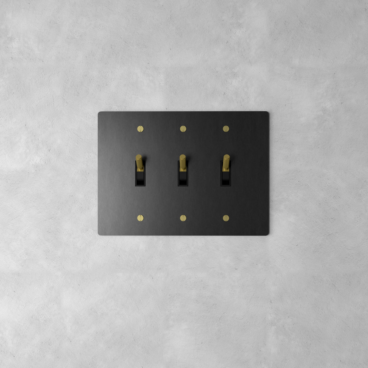 Wall Toggle Switch Solid Brass Panel Multiple Finishes