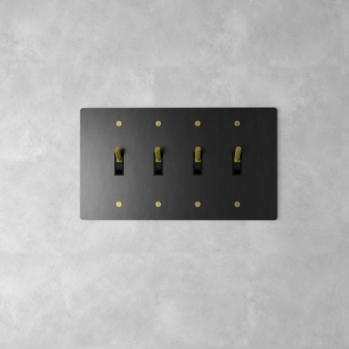 Wall Toggle Switch Solid Brass Panel Multiple Finishes