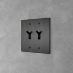 Wall Toggle Switch Solid Brass Panel Multiple Finishes