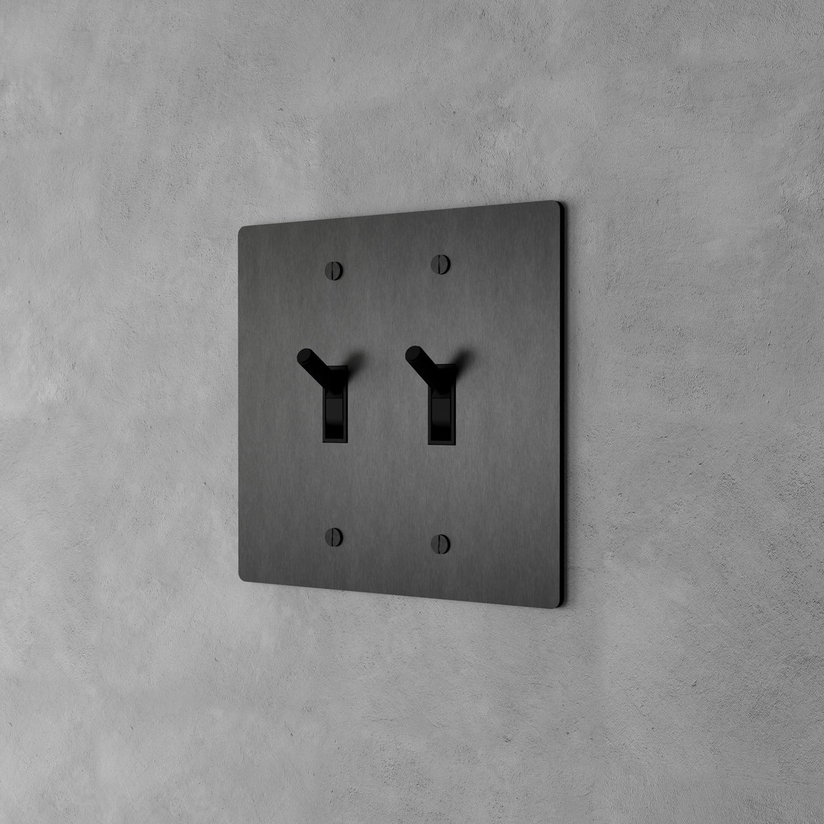 Wall Toggle Switch Solid Brass Panel Multiple Finishes