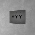 Wall Toggle Switch Solid Brass Panel Multiple Finishes