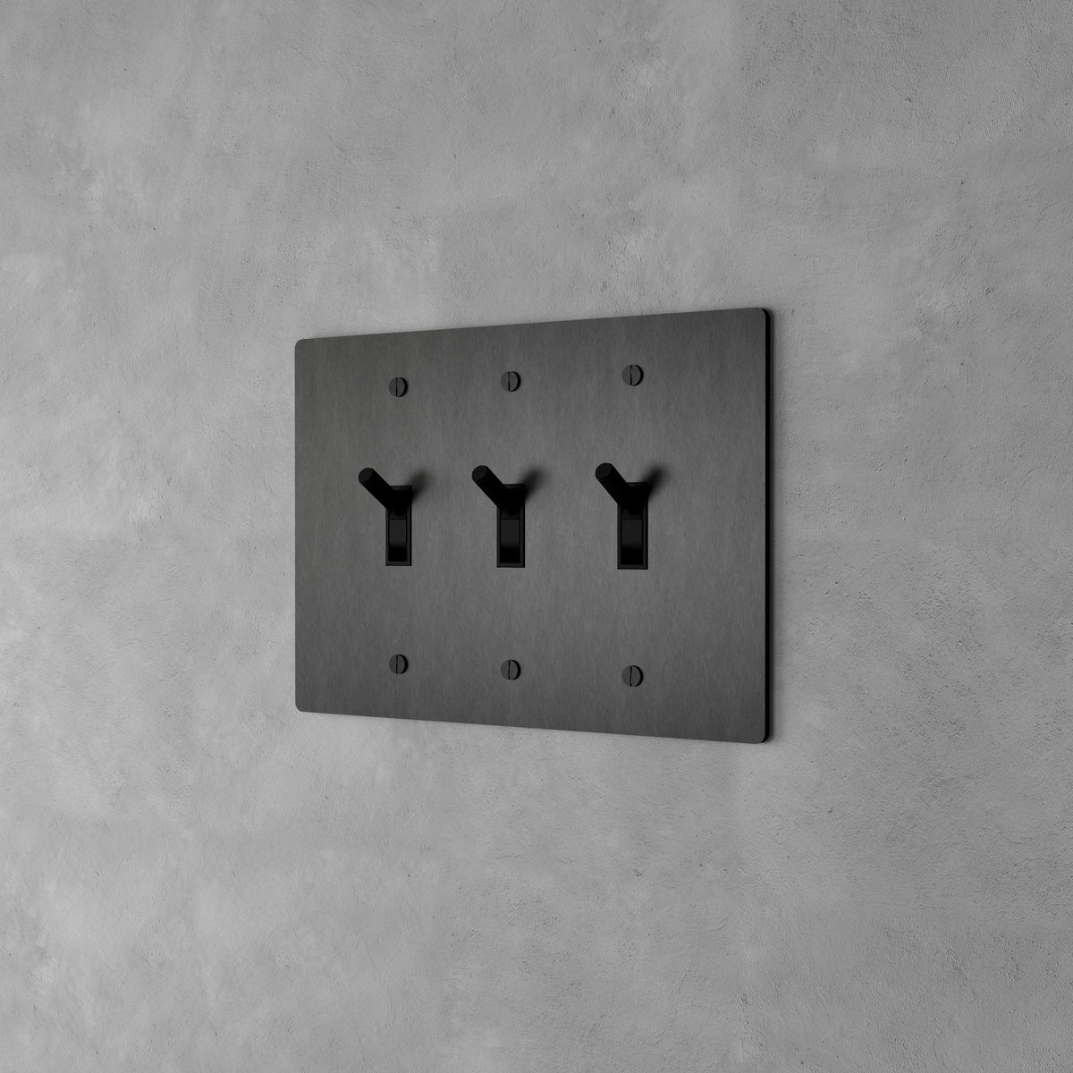 Wall Toggle Switch Solid Brass Panel Multiple Finishes