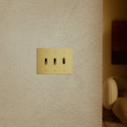 Wall Toggle Switch Solid Brass Panel Multiple Finishes