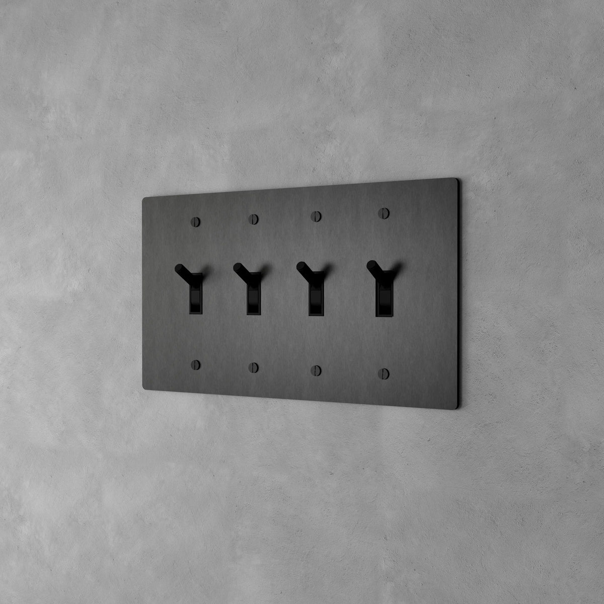 Wall Toggle Switch Solid Brass Panel Multiple Finishes