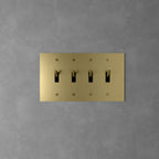 Wall Toggle Switch Solid Brass Panel Multiple Finishes