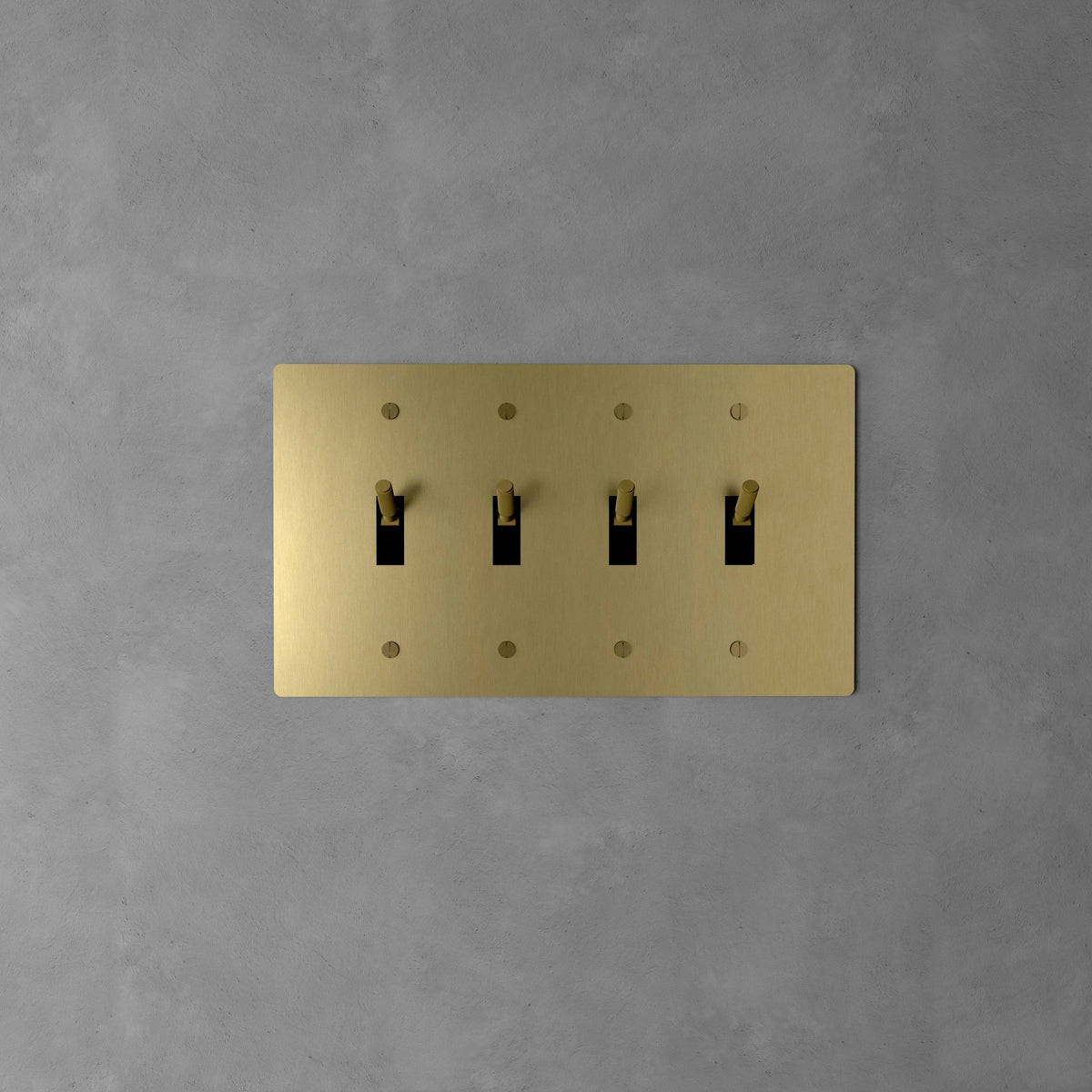 Wall Toggle Switch Solid Brass Panel Multiple Finishes