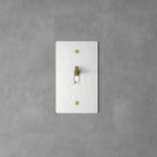 Wall Toggle Switch Solid Brass Panel Multiple Finishes