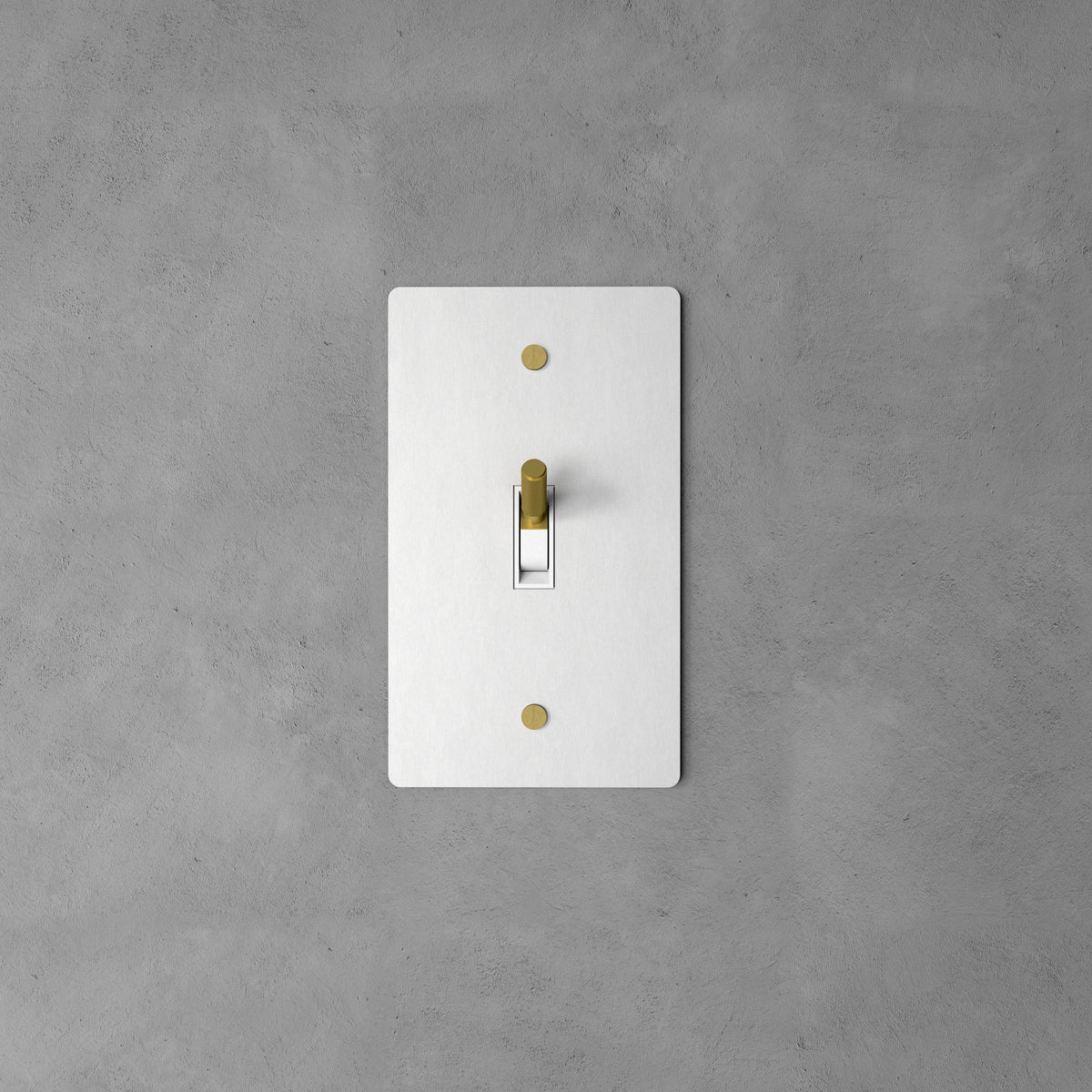 Wall Toggle Switch Solid Brass Panel Multiple Finishes