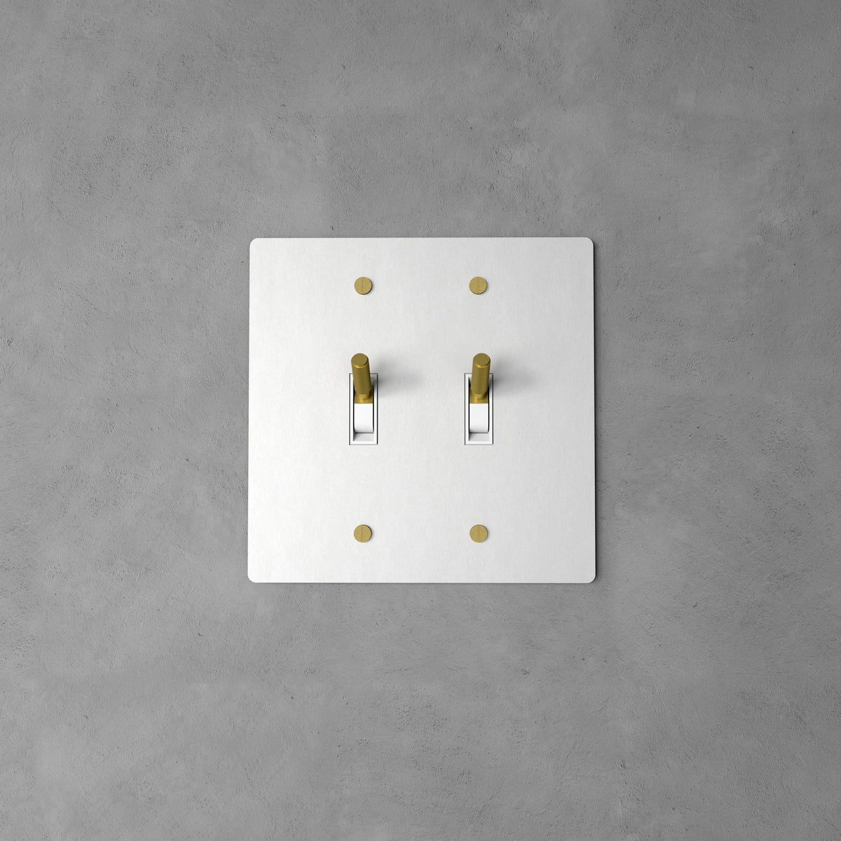 Wall Toggle Switch Solid Brass Panel Multiple Finishes