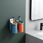 Wall Toothbrush Holder Self-Adhesive No-Drill Removable Cup