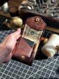 Wallet Full-Grain Leather Hand-Stitched Pen Holder