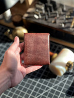 Wallet Full-Grain Leather Hand-Stitched Pen Holder