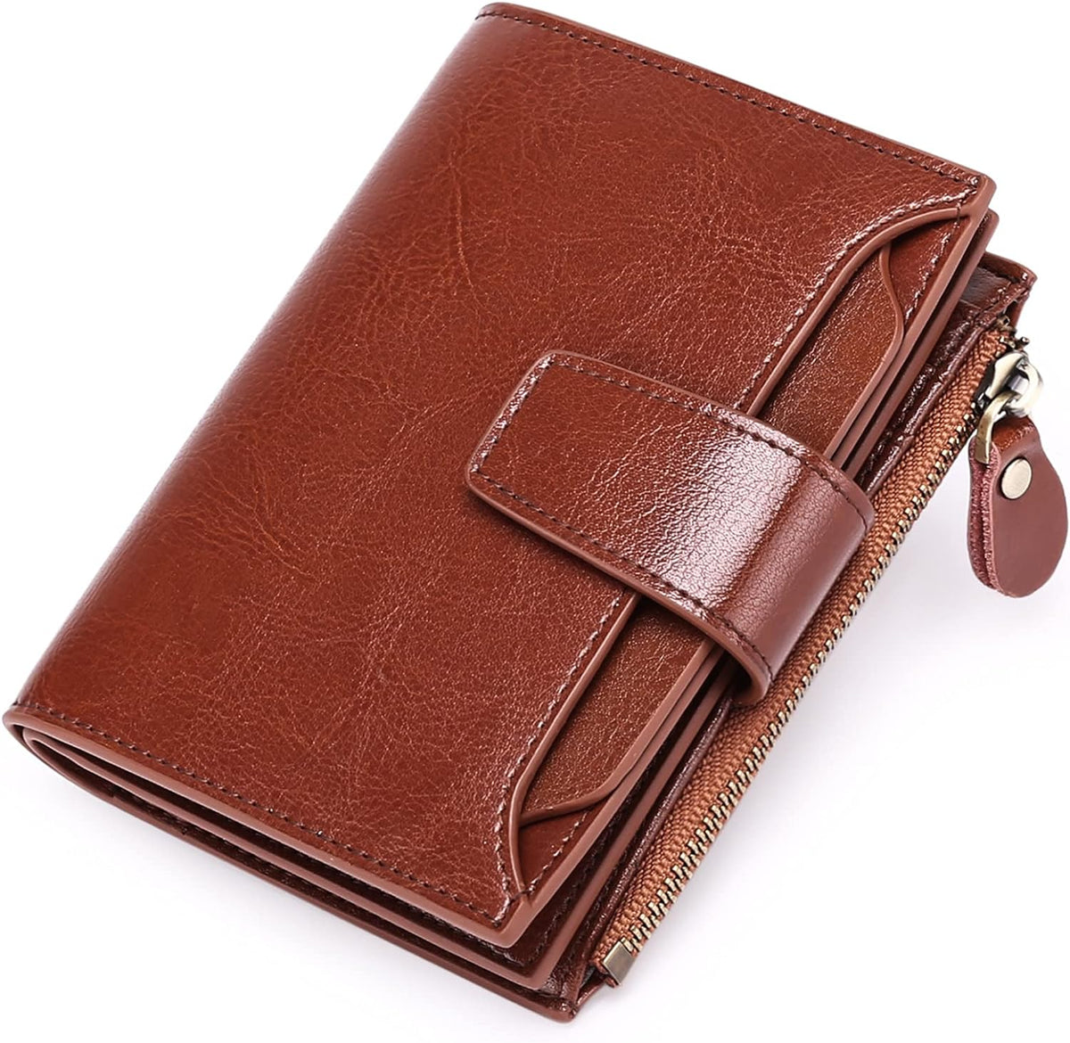 Wallet Genuine Leather RFID-Blocking 14 Card Slots