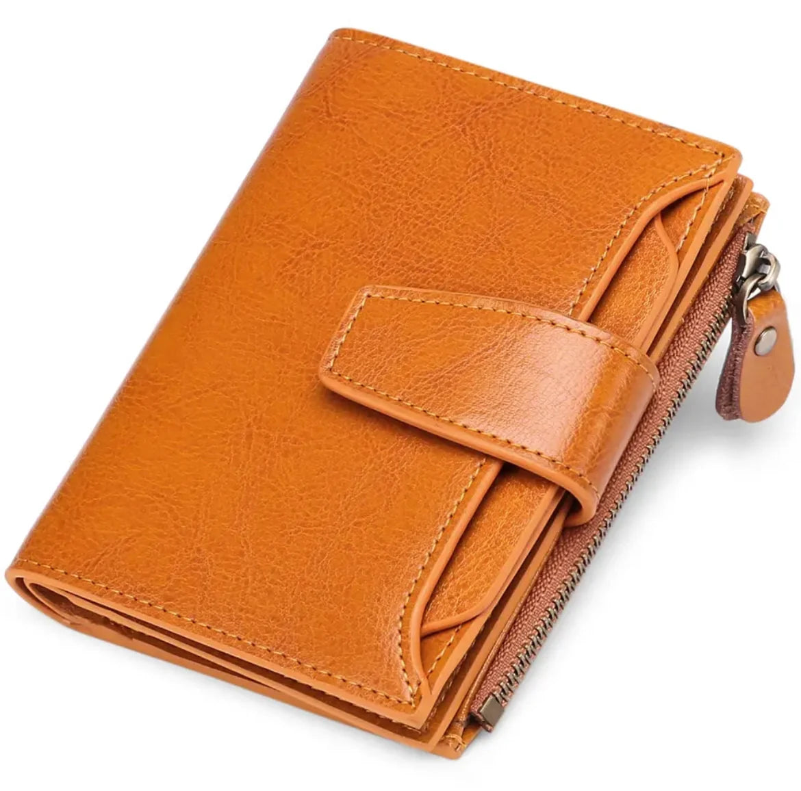 Wallet Genuine Leather RFID-Blocking 14 Card Slots