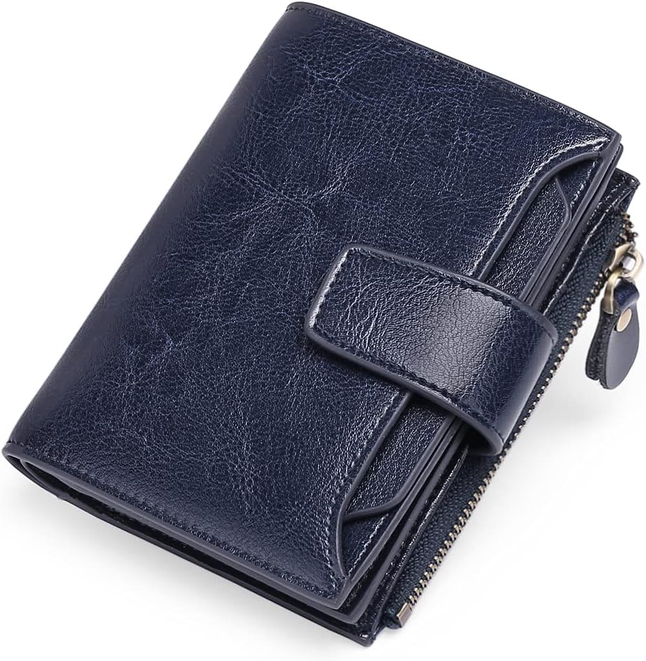 Wallet Genuine Leather RFID-Blocking 14 Card Slots