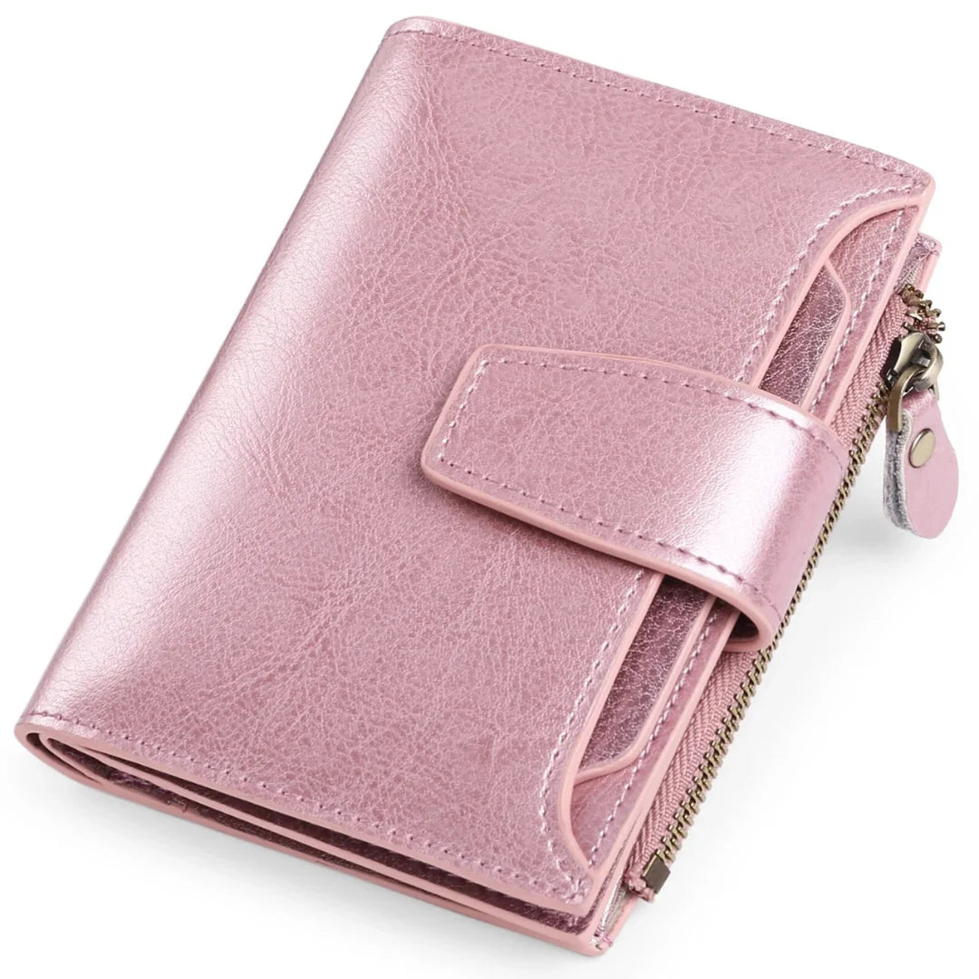 Wallet Genuine Leather RFID-Blocking 14 Card Slots