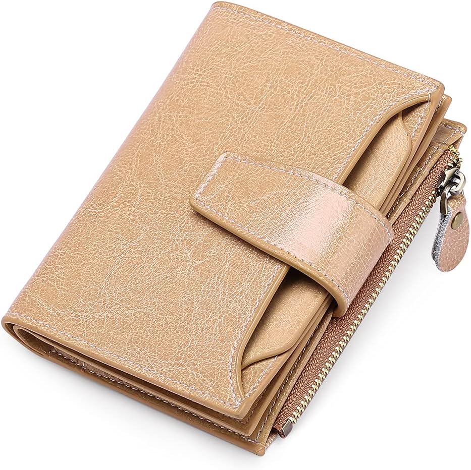 Wallet Genuine Leather RFID-Blocking 14 Card Slots
