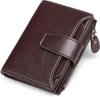 Wallet Genuine Leather RFID-Blocking 14 Card Slots