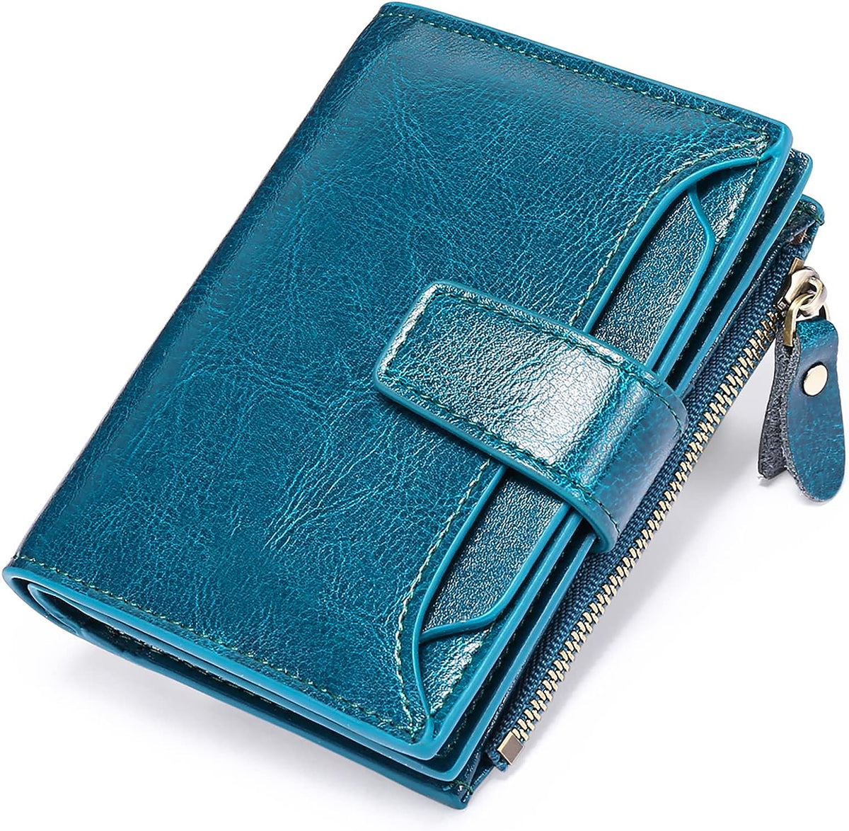 Wallet Genuine Leather RFID-Blocking 14 Card Slots