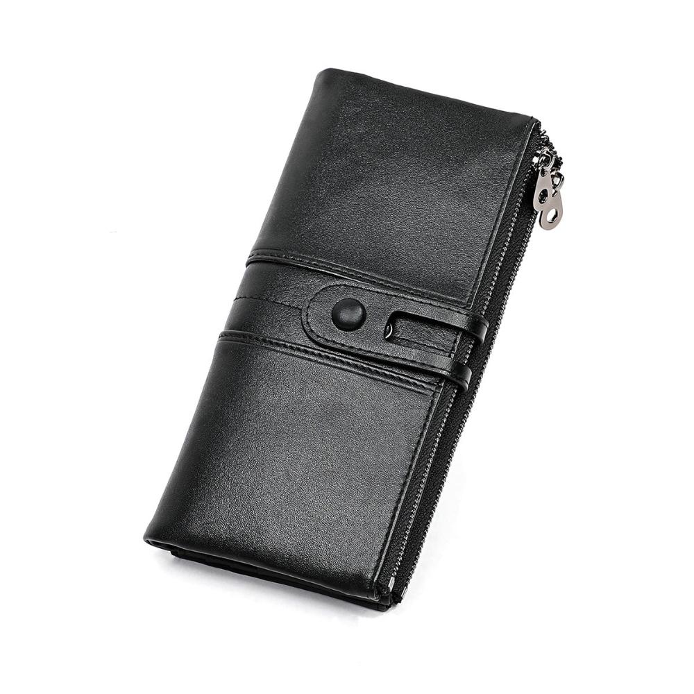 Wallet PU Leather Multiple Card Slots & Zipper Coin Pocket