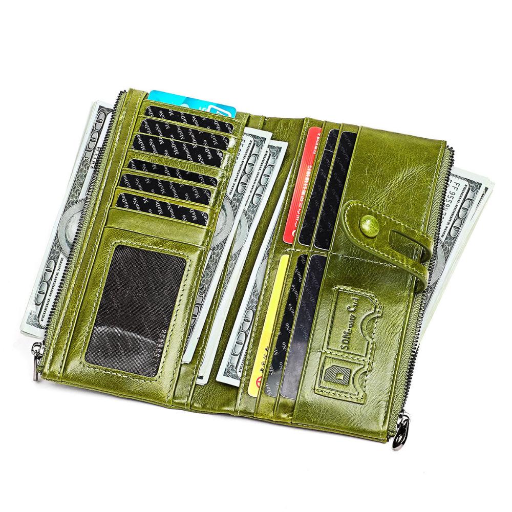 Wallet PU Leather Multiple Card Slots & Zipper Coin Pocket