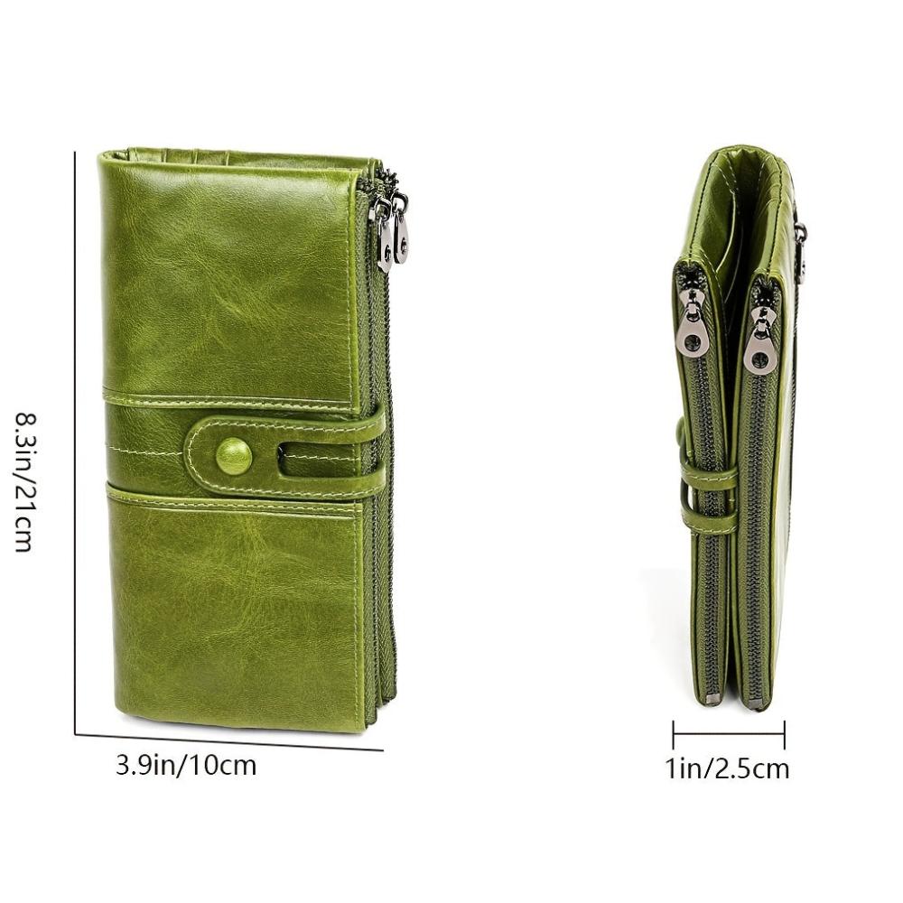 Wallet PU Leather Multiple Card Slots & Zipper Coin Pocket