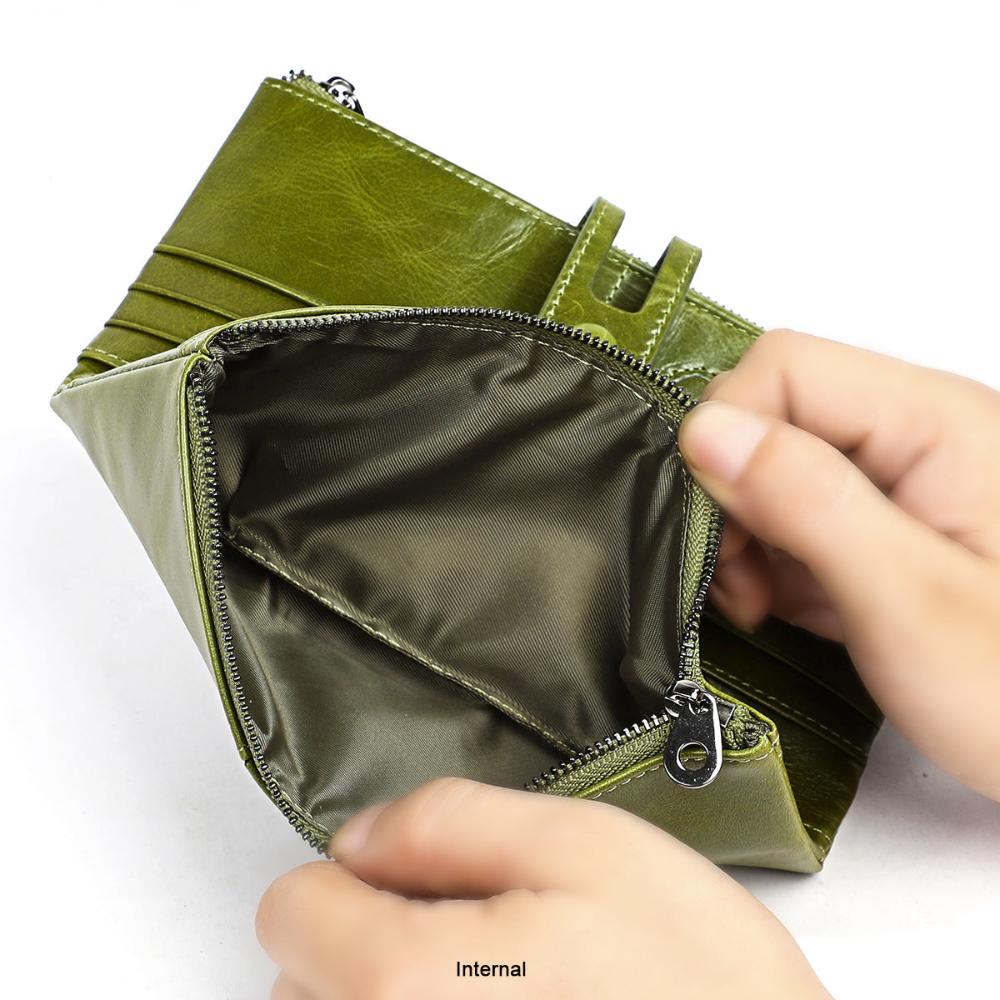 Wallet PU Leather Multiple Card Slots & Zipper Coin Pocket