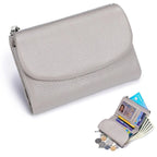 Wallet Slim Bifold Genuine Pebbled Leather RFID Blocking