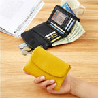 Wallet Slim Bifold Genuine Pebbled Leather RFID Blocking