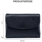 Wallet Slim Bifold Genuine Pebbled Leather RFID Blocking