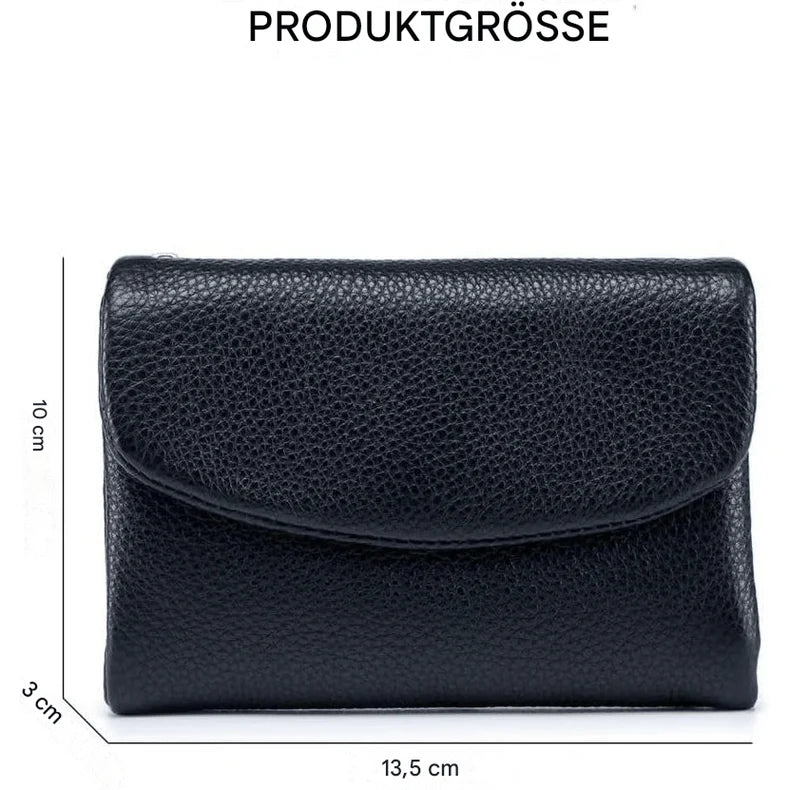 Wallet Slim Bifold Genuine Pebbled Leather RFID Blocking