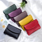Wallet Slim Bifold Genuine Pebbled Leather RFID Blocking