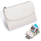 Wallet Slim Bifold Genuine Pebbled Leather RFID Blocking