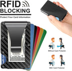 Wallet Slim Carbon Fiber RFID-Blocking