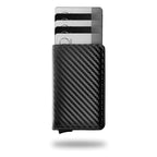 Wallet Slim Leather RFID Blocking Quick Access Card Slider