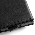 Wallet Slim Leather RFID Blocking Quick Access Card Slider