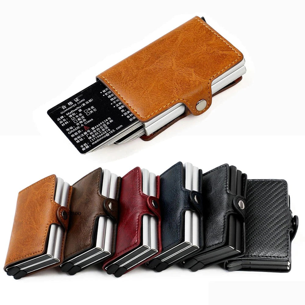 Wallet Slim PU Leather Pop-Up RFID Blocking