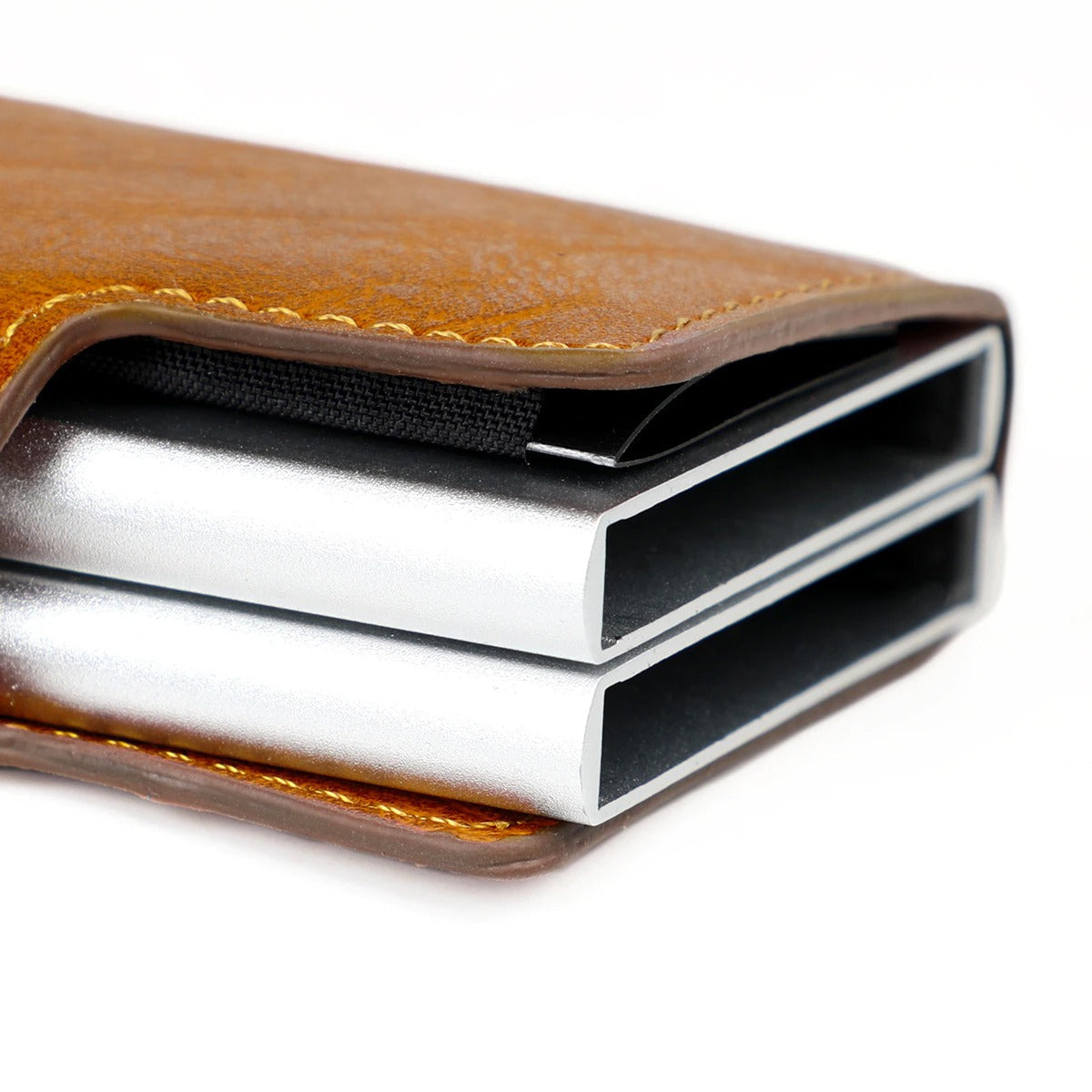 Wallet Slim PU Leather Pop-Up RFID Blocking