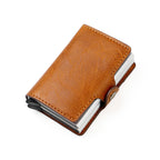 Wallet Slim PU Leather Pop-Up RFID Blocking