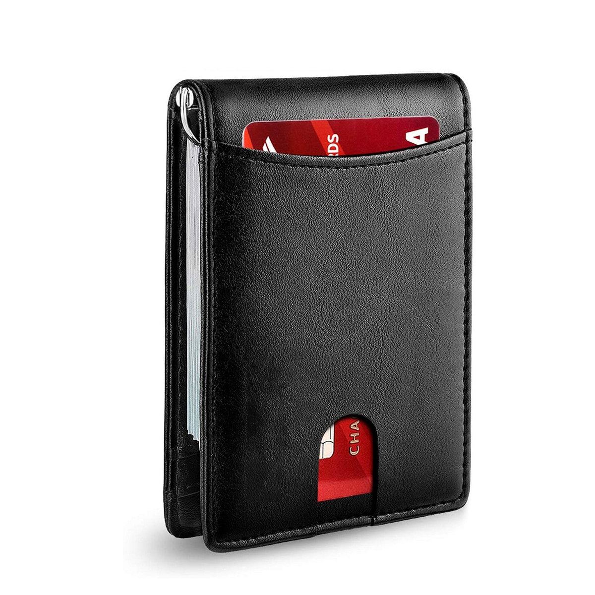 Wallet Slim RFID-Blocking Holds 7 Cards & Cash